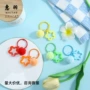 手工彩色卡圈五角星钥匙扣