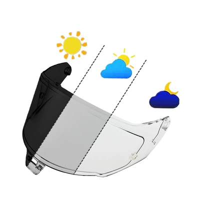 Dəbilqə (Kaska) aksesuarları — Helmet Mirror - sr10-transparent-to-dark-black