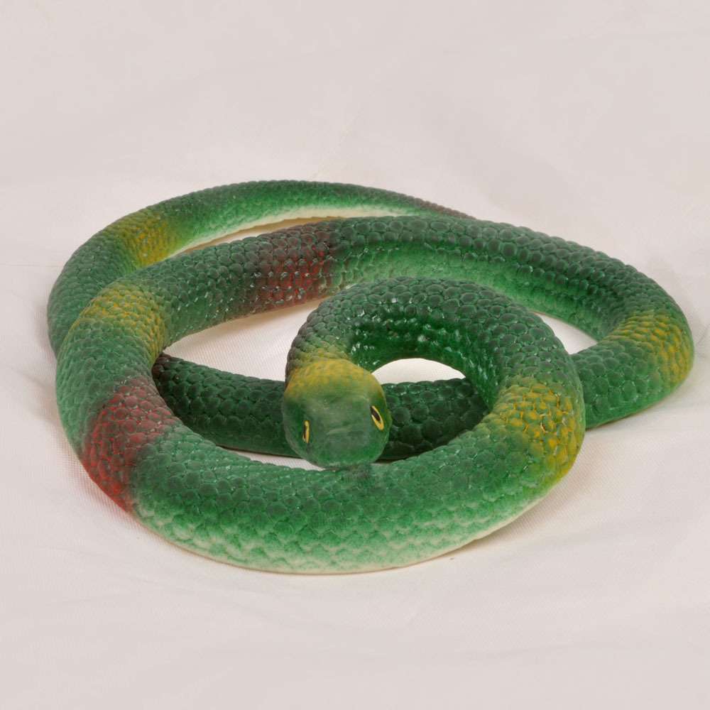 65 큰 고무 뱀-다크 그린