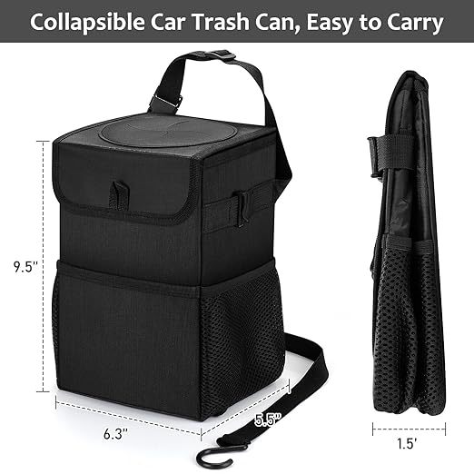 Popular Car-Mounted Trash Can, Car Multi-Functional Foldable Storage Box, Storage Box Manufacturer Supplies Wall Hanging