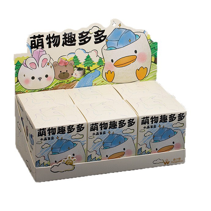 本物の森のもの Xiaohongshu 売れ筋人気動物パルかわいい転送幸運ギフトデスクトップクリスタルブラインドボックス|undefined