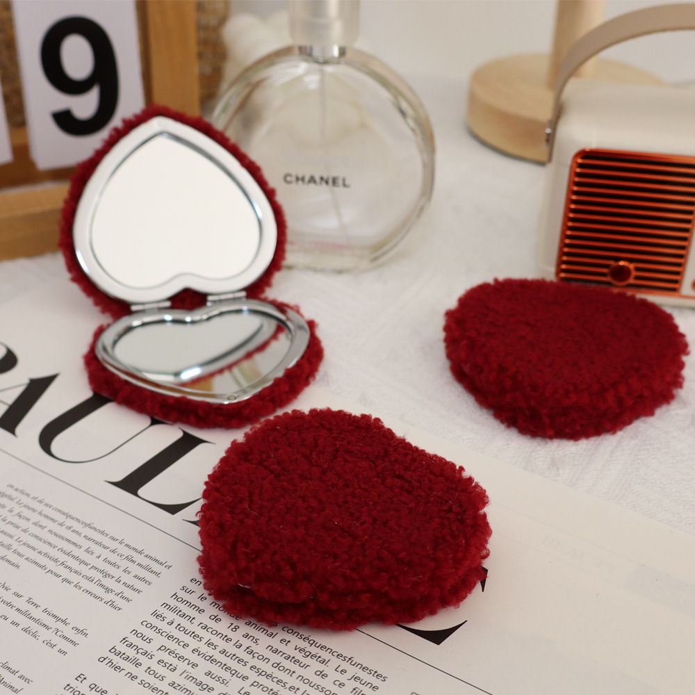 64g Weight Mirror Makeup Tools Types 1 Piece Quantity ABS Material Round, Heart Shape Pattern Modern Style Style Modern Style Round Heart Shape ABS Mirror 1 Piece 无