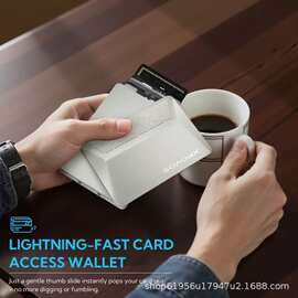 独立站新款创意 Wallet Titanium  男士创意钛金钱包装饰用品
