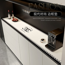 轻奢高级感皮革桌布防水防油免洗保护垫子小香风电视柜台面垫批发