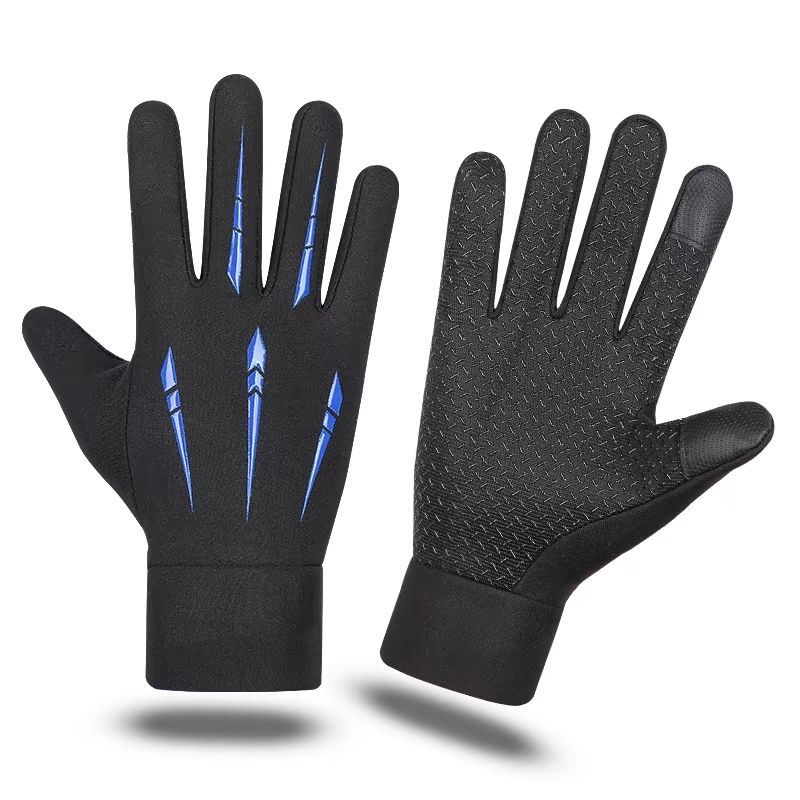 Guantes de cuero para hombres de invierno a prueba de viento, impermeable, guantes de motocicleta caliente, pantalla táctil de invierno