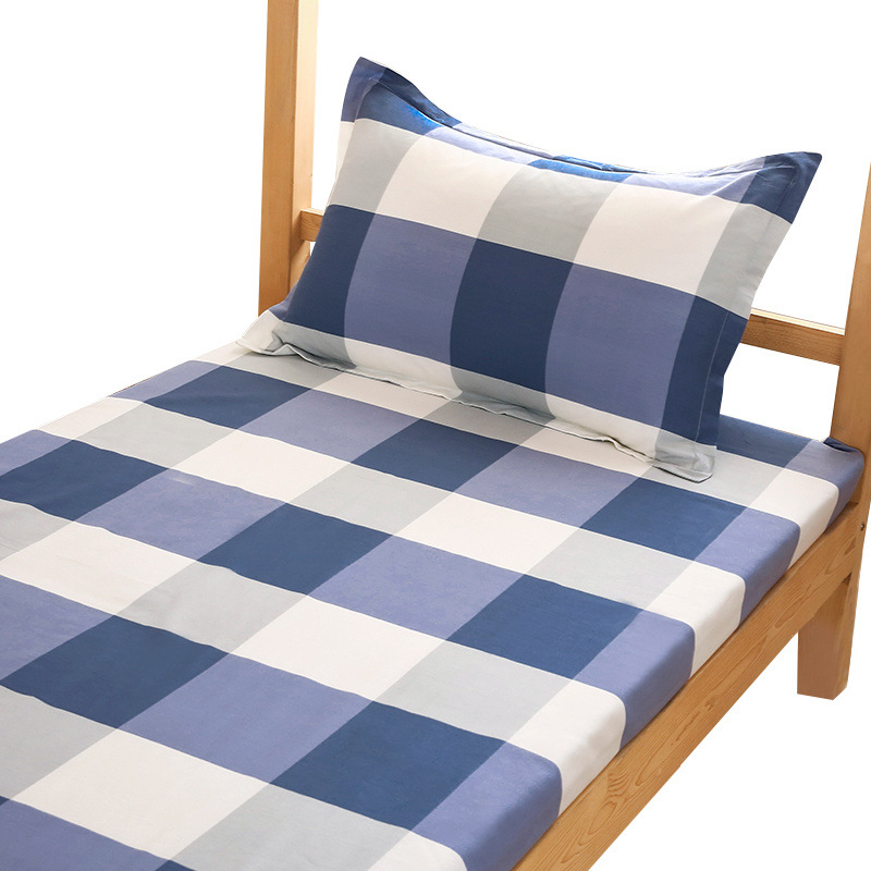 Sábanas de algodón, una sola pieza, 100% algodón, dormitorio de estudiantes, edredón doble individual, hombres y mujeres, simple, desnudo, Kang, solo grueso