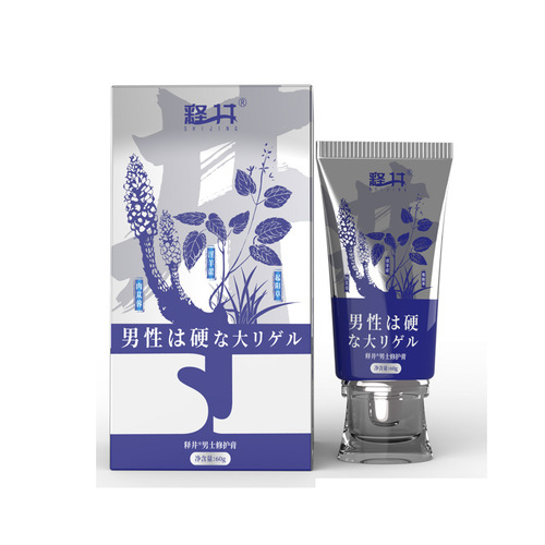 Shijing men's penis massage cream 60ML sponge body nourishing repair gel adult sex toys