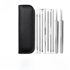 Stainless steel powder spot needle cell holder for squeezing pimples and blackhead removal, two-headed beauty set, one piece for shipping