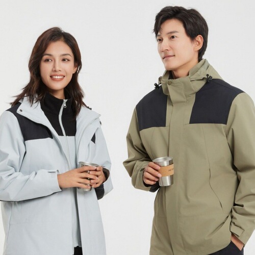 1990 Mountain Combusters for men, spring and autumn, printable outdoor windproof and waterproof three-in-one detachable climbing suit for women