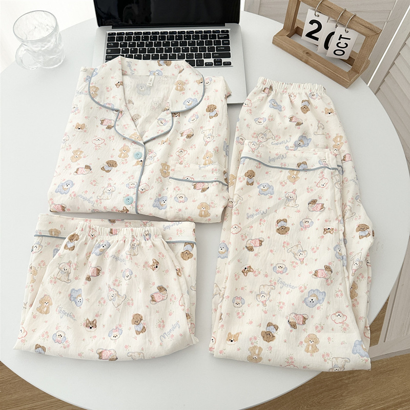 Juego de tres piezas para cachorros Cloud Cotton-J9901 # Paradise