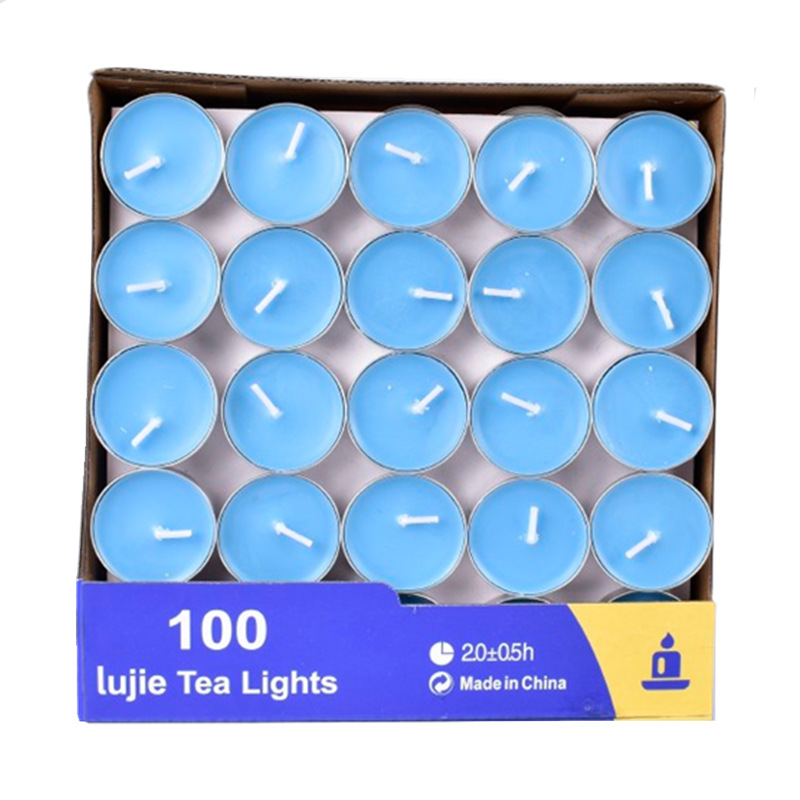 2 horas de té libre de humo cera de aluminio cáscara té hirviendo calefacción aromaterapia pequeña cera de té Hotel KTV vela sin humo vela redonda