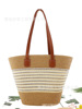 Brand universal fashionable straw capacious one-shoulder bag, woven beach shoulder bag