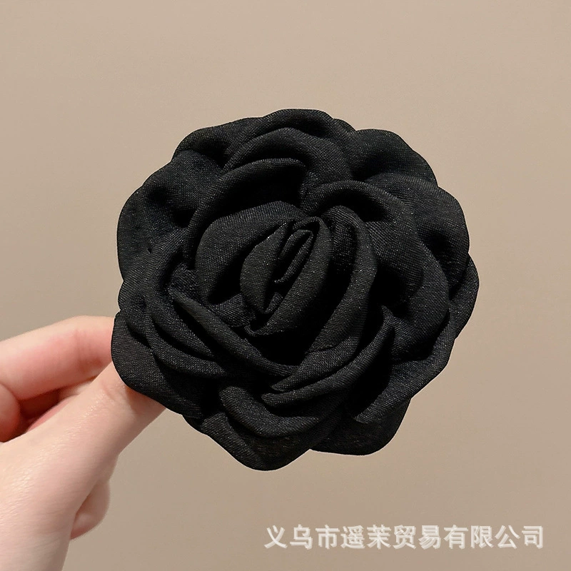 Атмосферная заколка для волос для фотосессий, крабовая заколка, модная hair accessory, с цветами