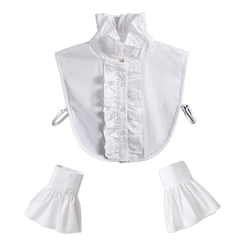  European and American women's fake collar, ruffled base, shirt collar, lace decorative collar, high-quality all-match