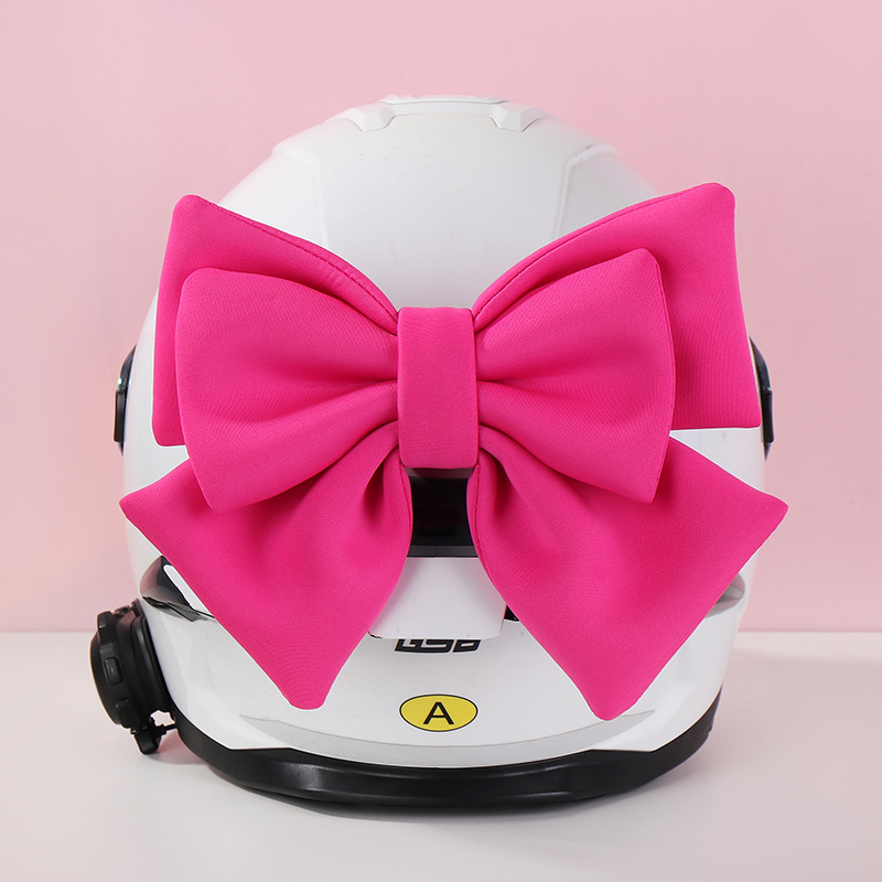 Quick-release Burst Helmet Decorative Bow Laimeng Xuejie Female Riding Motorcycle Motorcycle Electric Vehicle Decorative Pendant
