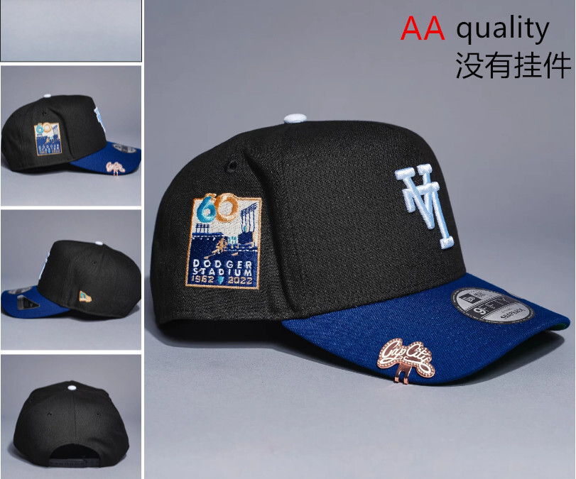 Comercio exterior transfronterizo al por mayor 2026 AA gorra de boca de pato bordado tridimensional ajustable gorra de hip-hop Yankees Dodgers