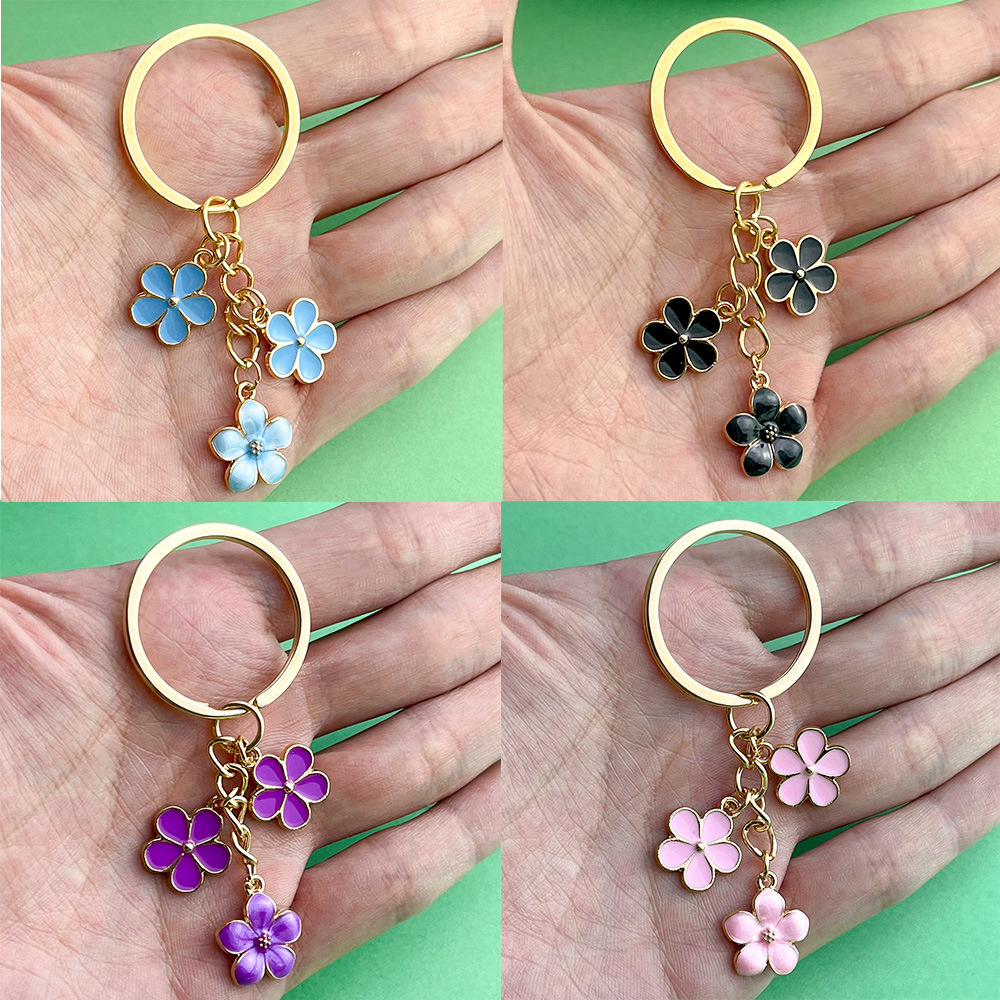 Amazon Cute Girl Sakura Keychain Pendant Casual Fashion Flower Pendant Mobile Phone Bag Decoration Accessories