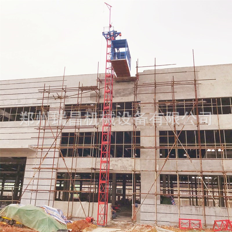可备案 单柱单笼施工升降机安装方便龙门架升降机装修上料提升机