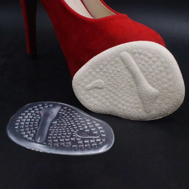 Anti-desgaste cómodo frente Palma almohadilla de silicona cómodo auto-adhesivo medio tamaño suave absorción de choque anti-presión fábrica en stock al por mayor