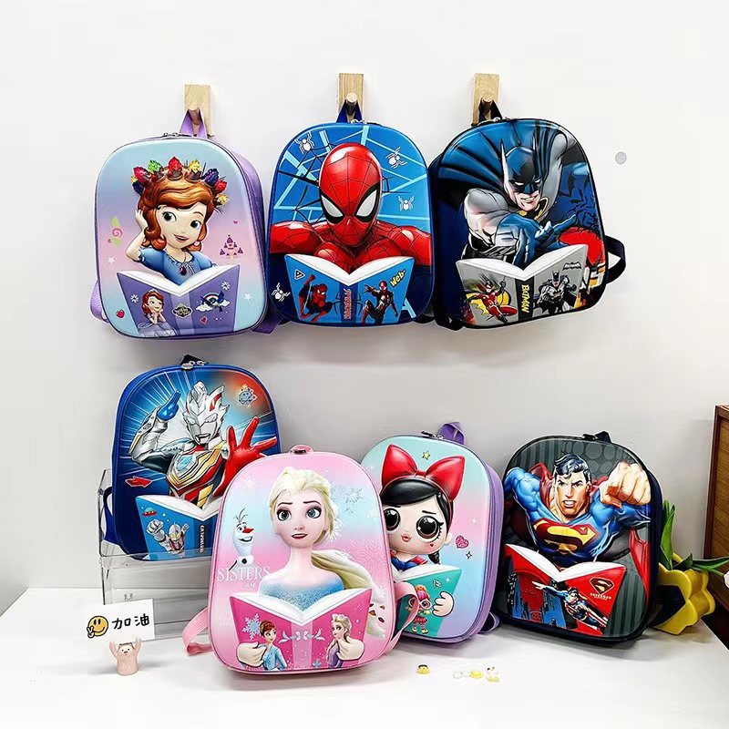 Nueva mochila de jardín de infantes, mochila para bebé ultraligera, mochila pequeña portátil para niños de 3 a 6 años, diseño de dibujos animados, clase media