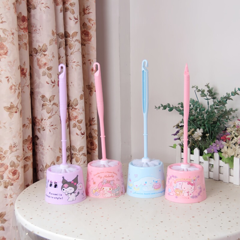 Cartoon Long Handle Soft Hair Cleaning Brush No Dead Angle Toilet Cute Toilet Toilet Toilet Brush Toilet Brush suit