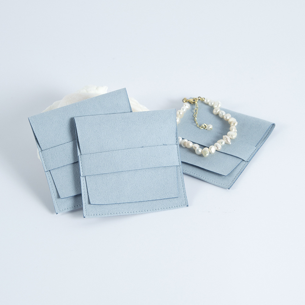 7g Weight Gift Wrapping Supplies Event & Party Supplies Jewelry Packaging Bags Classification 1 Piece Quantity Holiday, Daily Occasion Solid Color Pattern Simple Style Style Factory Direct Supply Ornament Suede Microfibre Cloth Bag Flannel Bag Flip Bead Jewelry Bag Card Bag Wholesale 2