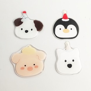 Acrylic Drip Film Can Be Attached to the Back and Can Be Used as a Stand. Puppy Style Penguin Patch Can Be Used as an Air Bag Stand. Factory Direct Sales