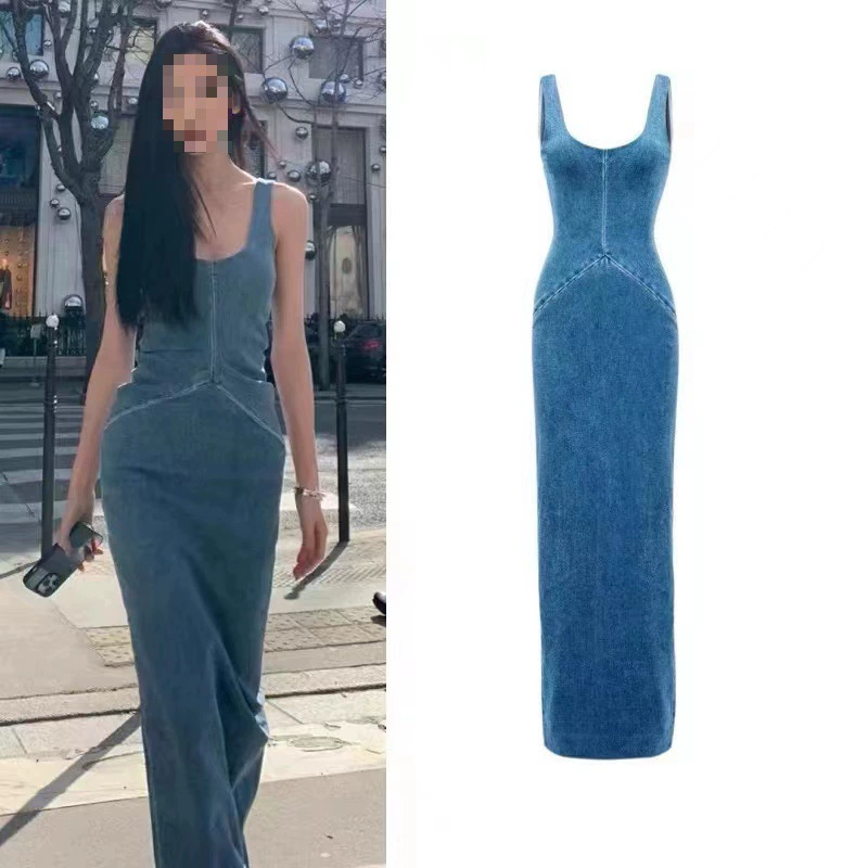 Спотовое платье Yi Mengling того же сексуального высокого класса