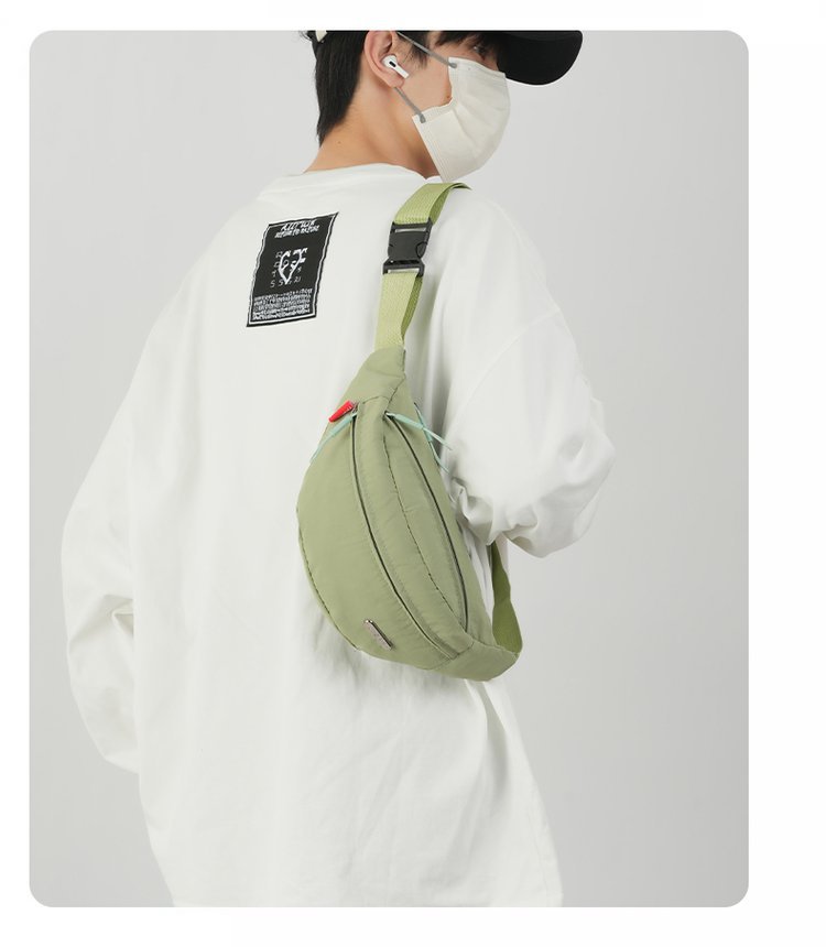 119g Weight Unisex Classic Style Sport Style Solid Color Oxford Cloth Waist Bags
