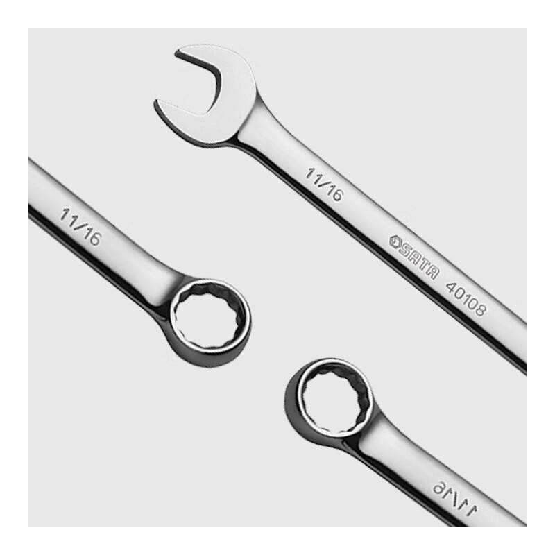 SATA 40116 Llave de doble propósito imperial totalmente pulida