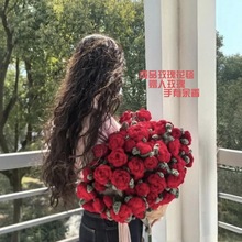 成品玫瑰花毯空调盖毯永生花午睡花毯披肩毯情人节送礼装饰花朵毯