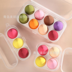 Hydrophilic polyurethane makeup ball, Q-elastic, non-powder-proof, delicate, soft, wet and dry makeup ball set