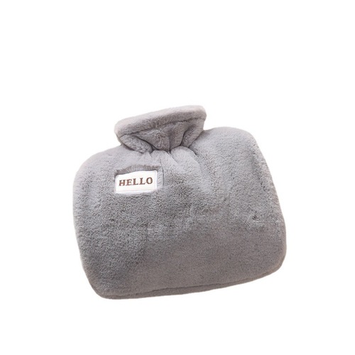 Water-filled cute plush PVC hot water bottle double-hand warm water bottle warm bag hand warmer belly heat pad