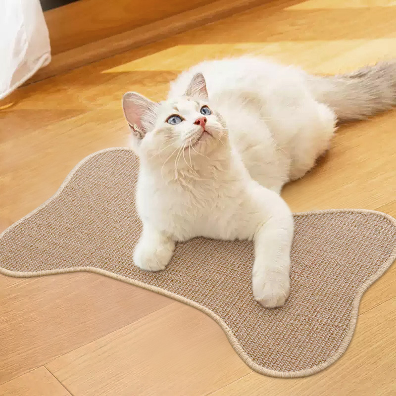 天然サイザル麻猫スクラッチボード、猫の傷防止、耐摩耗性、欠けにくいソファ保護、サイザル麻マット、爪とぎ猫のおもちゃと用品|undefined