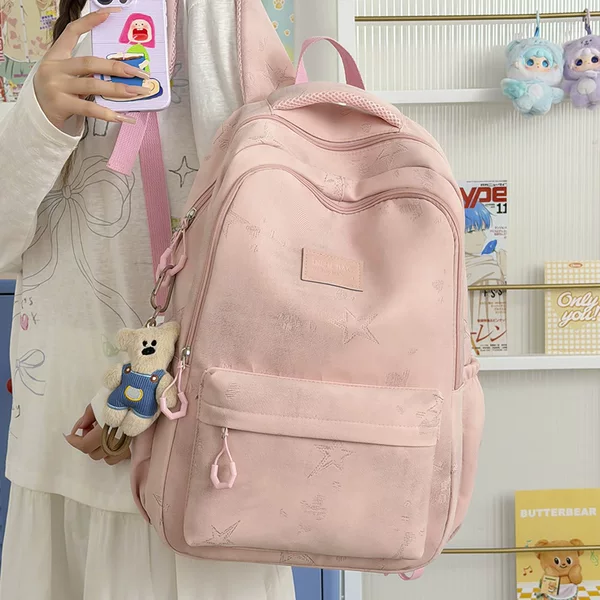 2026 New Casual Backpack for Men and Women, Middle School Students, Junior High School Students, College Students, Simple School Bag for Daily Travel