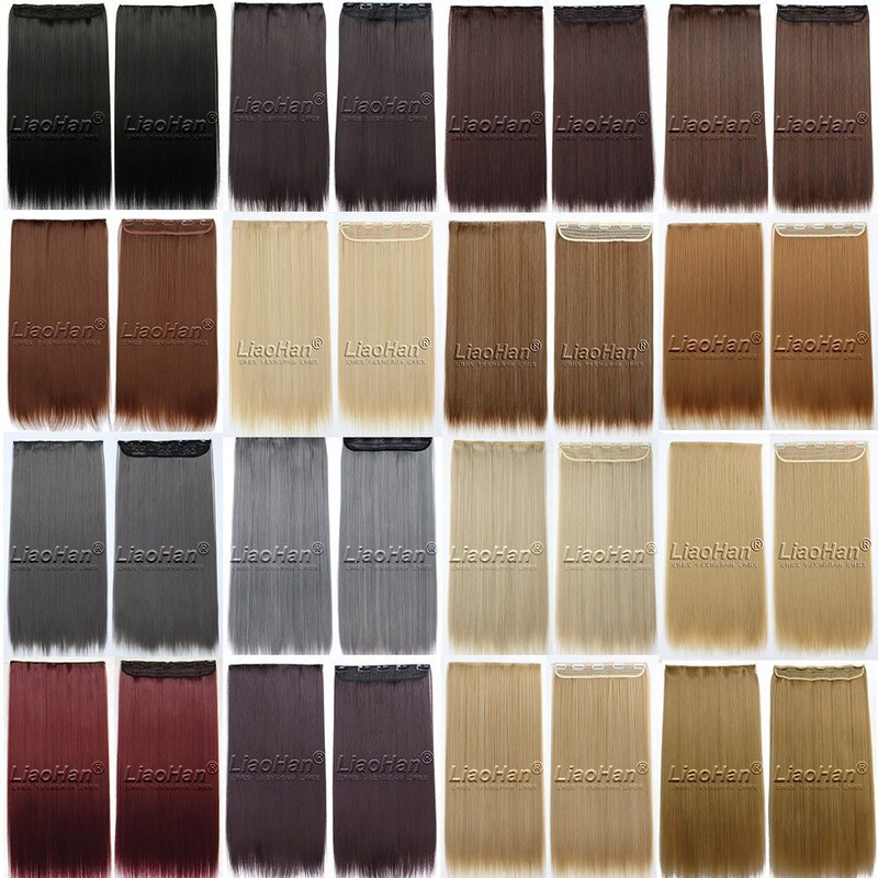 Long Straight Hair Highlights Wig Piece, One-Piece Seamless Realistic Hair Extension Piece, Long Straight Hair Wig Piece for Women