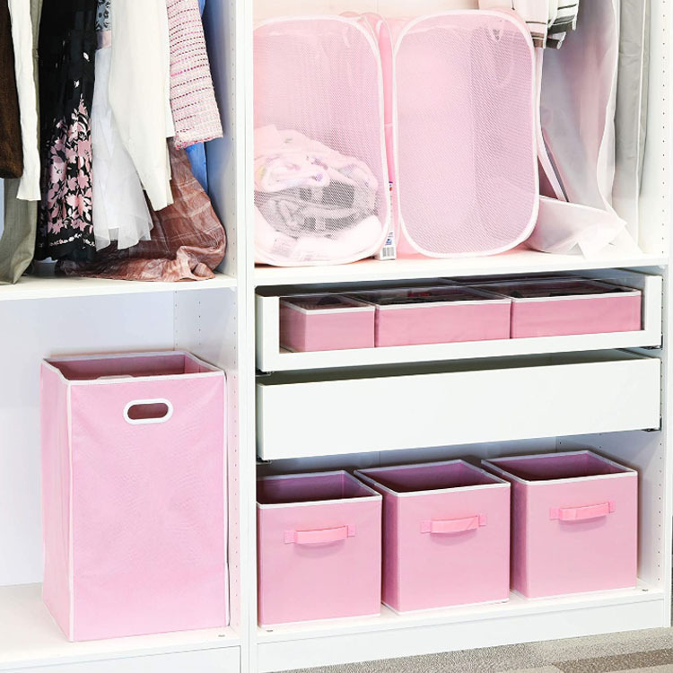 Caja de almacenamiento pequeña de escritorio sin tapa caja de organización de calcetines de seis piezas caja de almacenamiento de dormitorio caja de almacenamiento separada