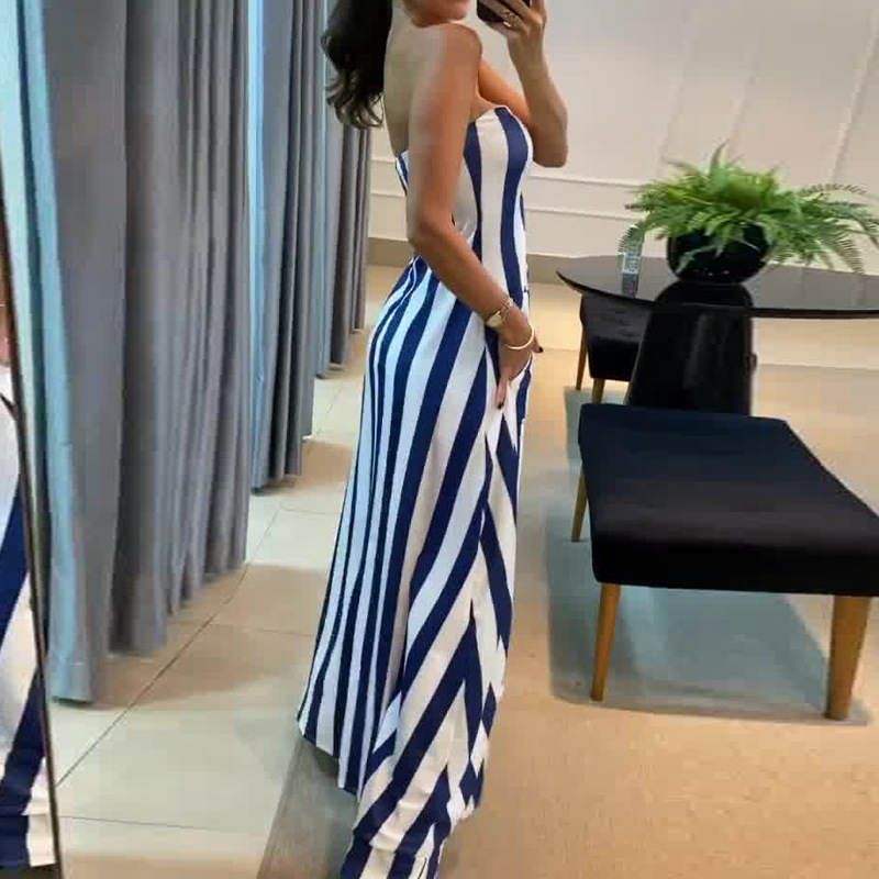 Holiday Daily Women's Vacation Stripe Polyester Printing Stripe Pants Sets Pants Sets display picture 3