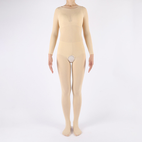Jumpsuit, stockings, crotchless, all-in-one, skin-friendly, delicate, velvet, full body jumpsuit for men and women
