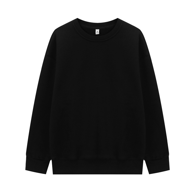Oversized Fleece Crewneck Sweatshirt - 340GSM Plush-Lined Unisex Pullover With Drop Shoulder For Men & Women_voghion.com
