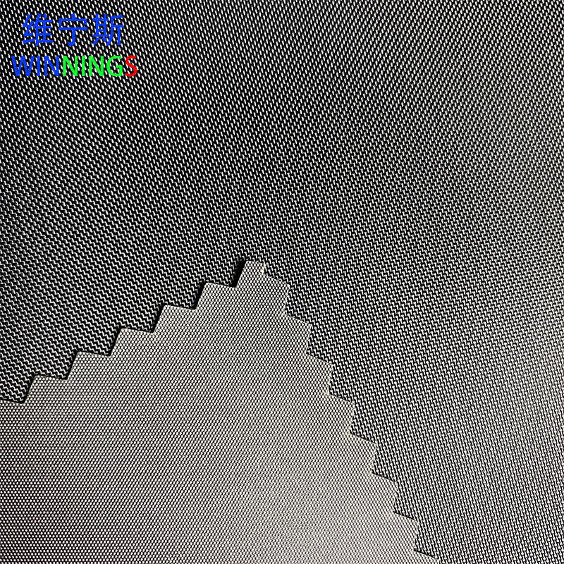 厂家现货供应210D尼龙牛津布pvc黑色防水布箱包布料