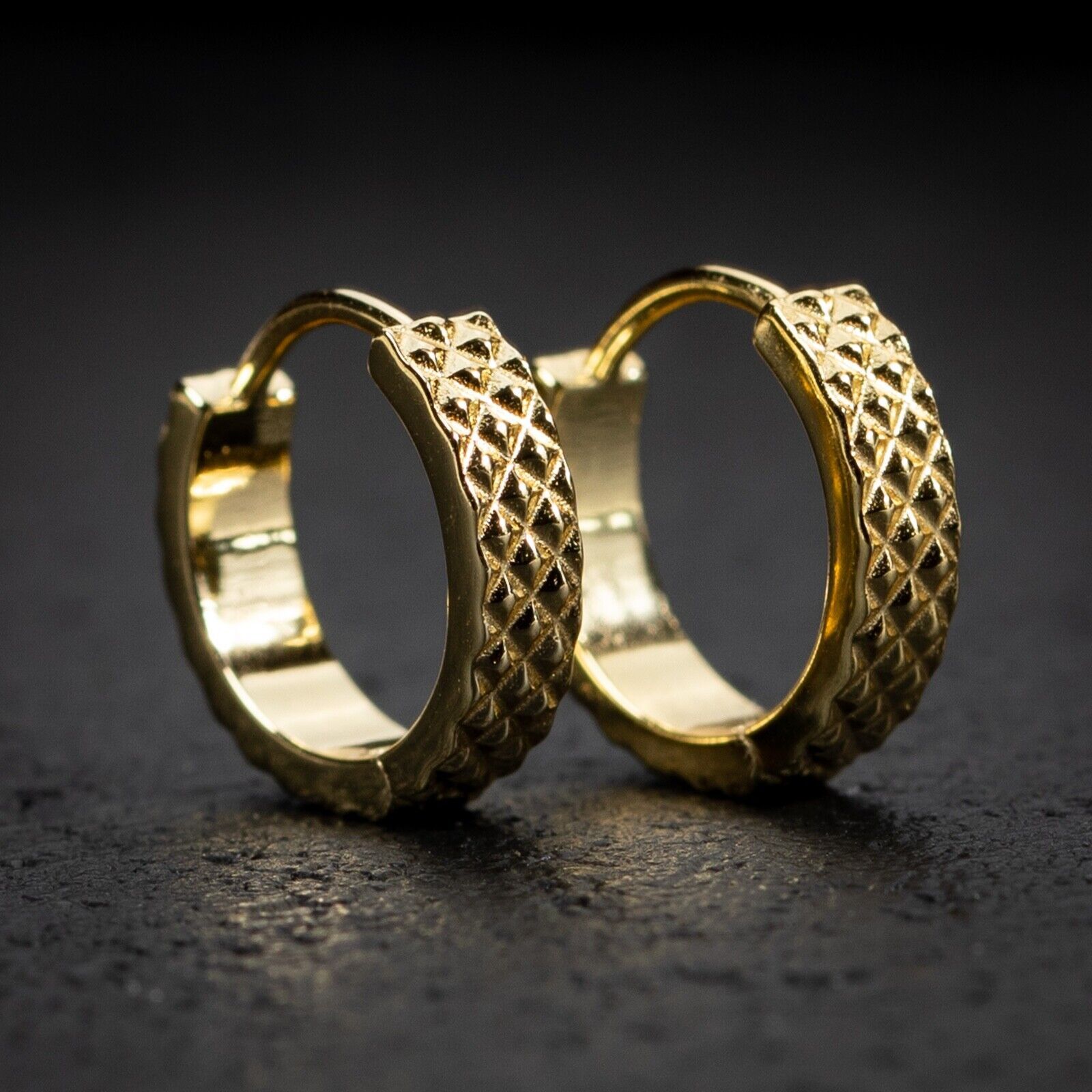 Nuovi orecchini classici rotondi in stile business, gioielli alla moda da strada personalizzati per uomo alla moda_voghion.com