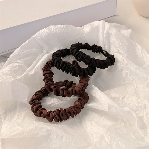 Korean version of Internet celebrity retro hair band, simple temperament, solid color rubber band, French hair accessories, hair rope, headband for girls