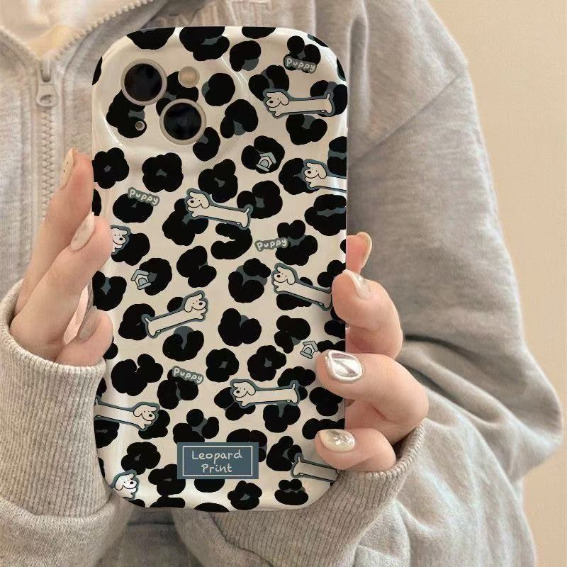 Funda para teléfono iphone16pro para cachorro de personalidad japonesa y coreana Apple 15/14/13promax nuevo 12/11