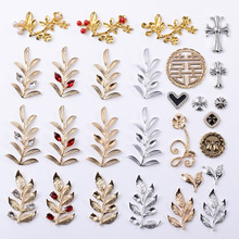 中国风花枝双喜字树叶合金材质配件diy手作古风饰品材料现货批发