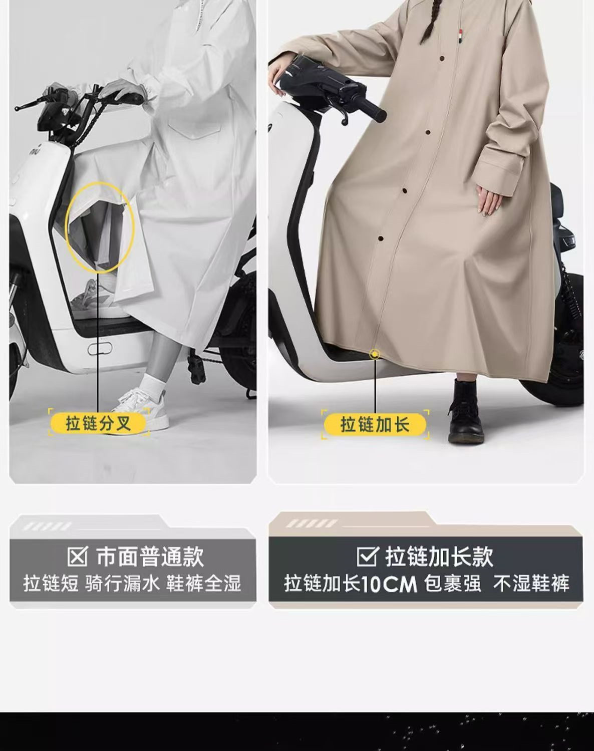 New Adult Raincoat Long Full-Body Heavy Rain Protection Men's Delivery Rider Electric Vehicle Single Person Women's Rain Cape