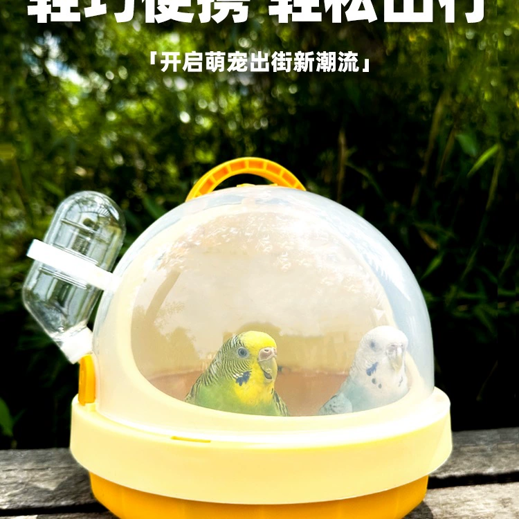 Переносная клетка для попугаев для корелл, волнистых попугаев, неразлучников и мелких птиц, мини-ручная клетка для птиц для прогулок.