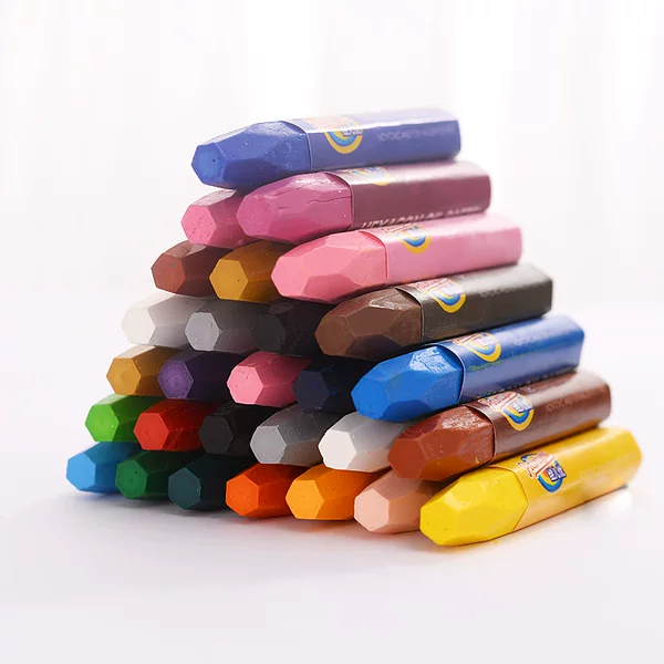 Bulk hexagonal oil painting stick art institution kindergarten wholesale 12 colors 24 colors 36 colors monochrome children's oil painting stick