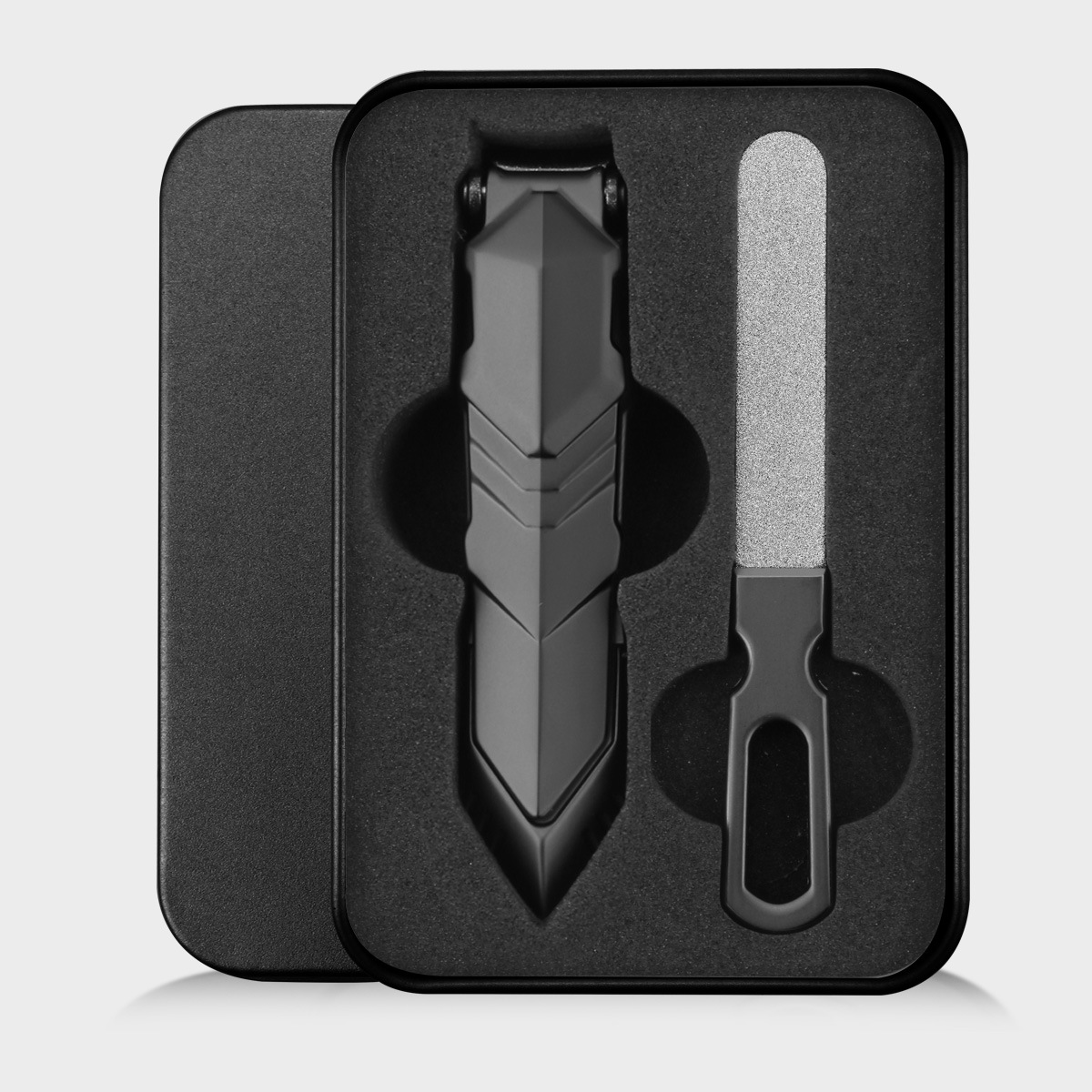 Amazon venta caliente cortaúñas de gran apertura, almacén de almacenamiento de virutas de uñas, cortaúñas a prueba de salpicaduras, juego de cortaúñas individuales