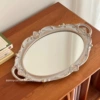 Gray -blue mirror tray